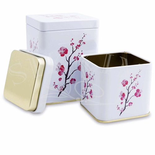 Puszka `Kwitnąca Wiśnia` kwadratowa 100g